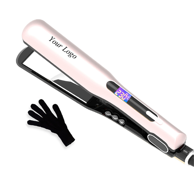 CE ROHS Certificates Salon use 450F Titanium Plate Custom Flat Irons with Private Label