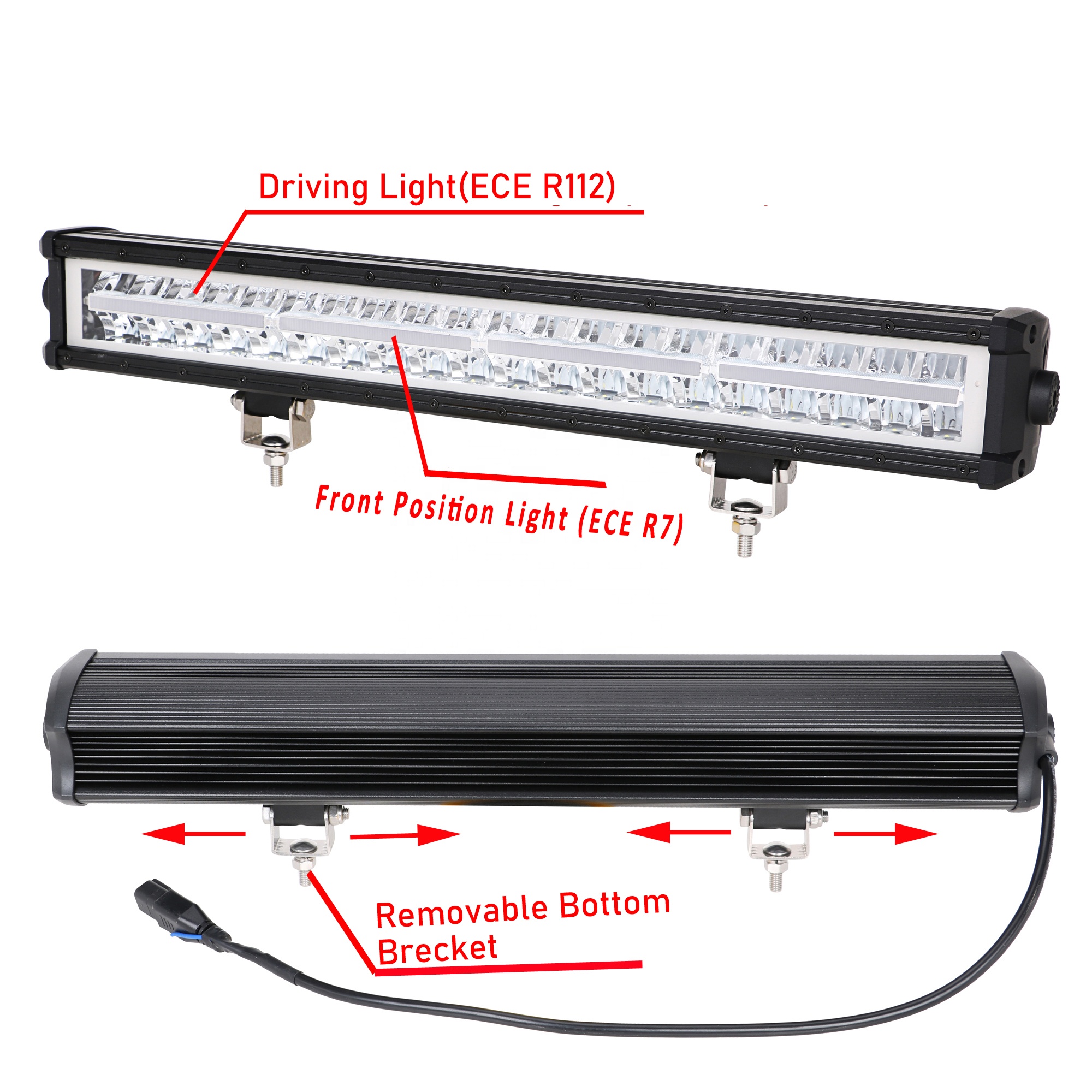 E-Mark CE по ограничению на использование опасных материалов в производстве 12V 24V алюминиевый корпус водонепроницаемый IP67 светодиодная осветительная балка для грузовика прицеп внедорожник
