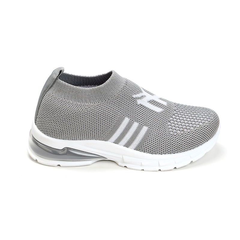 Wholesale knitted breathable sport shoes for children's boy kid walking shoes fly knit sneakers child