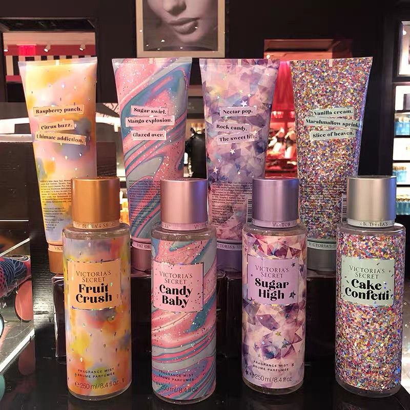 Beauty Secret Perfume Hot Selling 250ml Victoria Style Fragrance and Natural Plant Women Body Cream 236ml Lotion