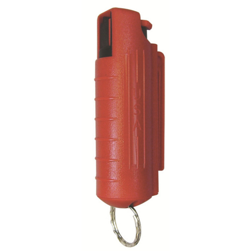 In stock Help premium quality Hard Case Plastic 20ml pepper spray belt clip self defense pepper spray keychain Hot sale products