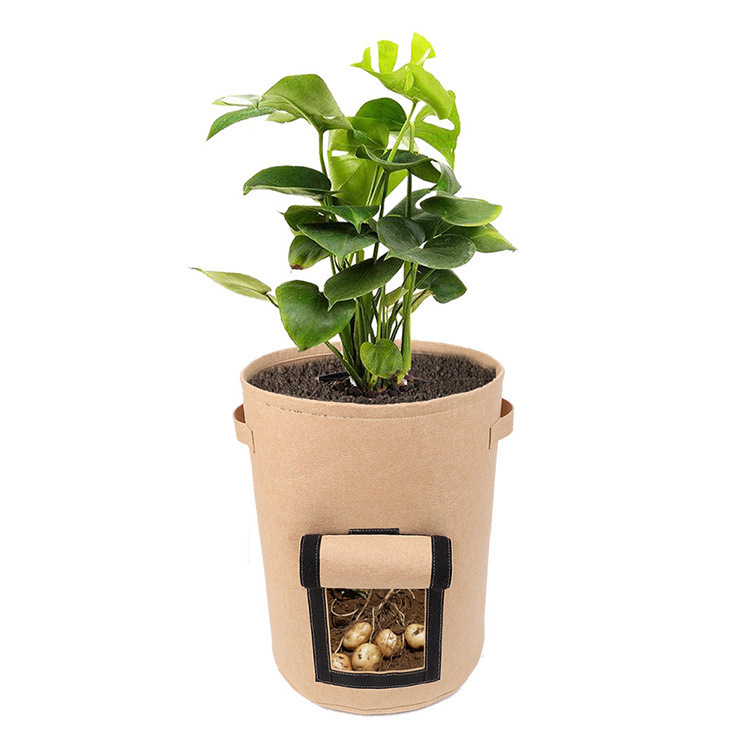 Oem Non Woven 1 3 5 7 10 15 20 25 30 40 50 75 Gallon Garden Plant Growing Bags For Vegetable