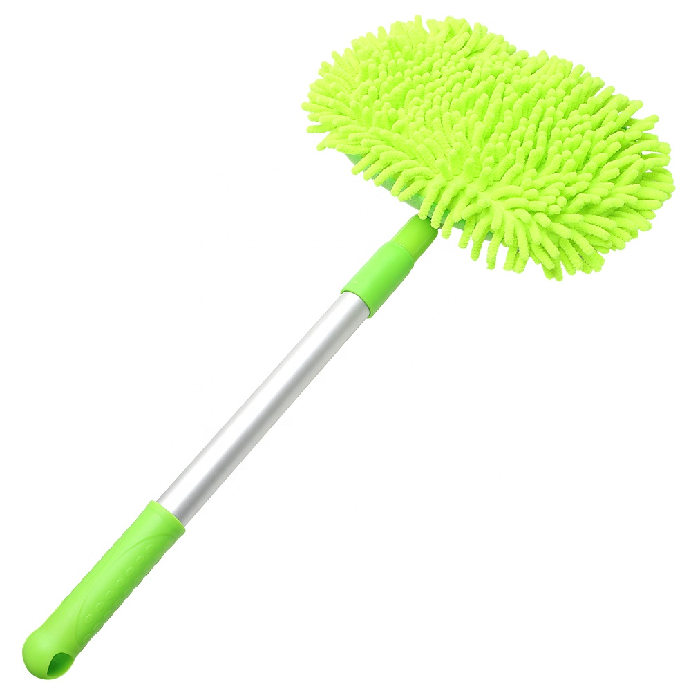 GlossOnly car wash brush with long handle chenille car wash mop