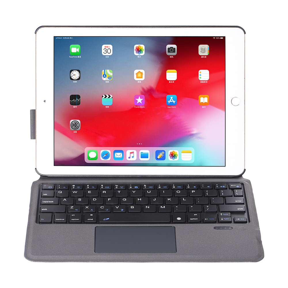 Кожаный чехол с беспроводной клавиатурой для iPad 7, защитный чехол с беспроводной Bluetooth-клавиатурой для планшета iPad pro 10,2