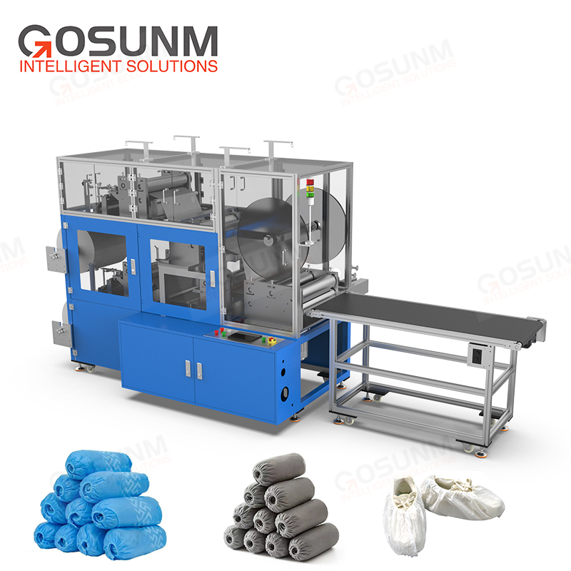 Gosunm новый продукт, Высококачественная высокоскоростная беспыльная безопасная одноразовая машина для изготовления нетканых бахил