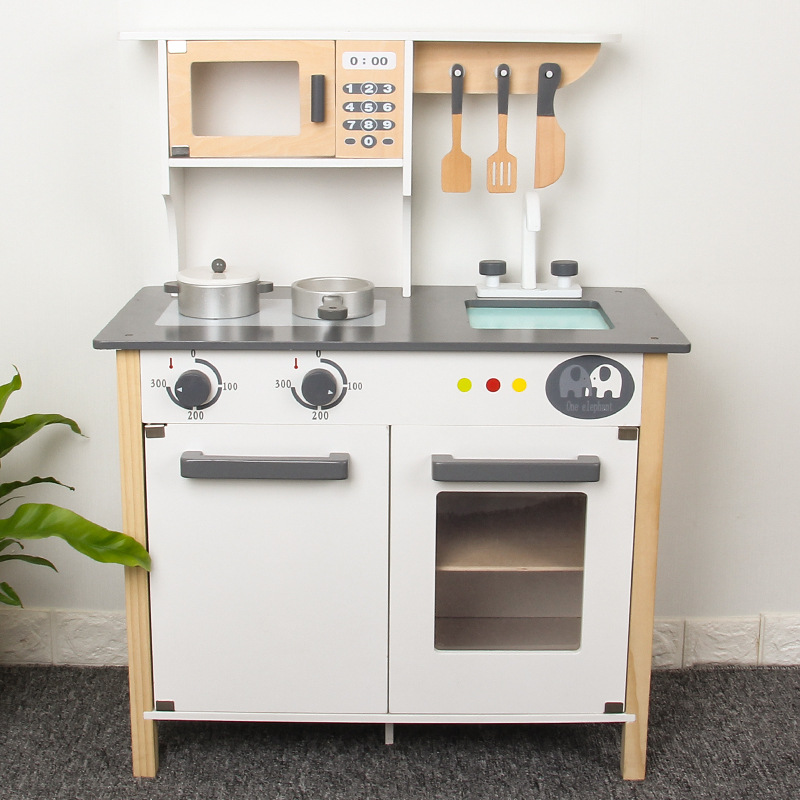 2021 Kids kitchen toys real big kitchen cooking play toy set for children