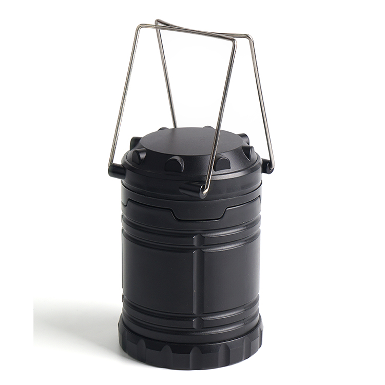 Custom COB Portable Small Extendable Switch Tent Light 3AAA Dry Battery Outdoor Lamp LED Mini Camping Lantern for Emergency