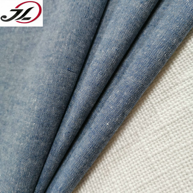 Новая модная мужская рубашка из смеси льна chambray