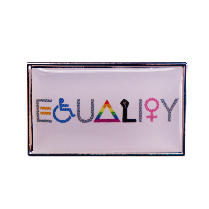 Equality Enamel Pin Decorative Clothes Badge Brooch Jewelry for Women