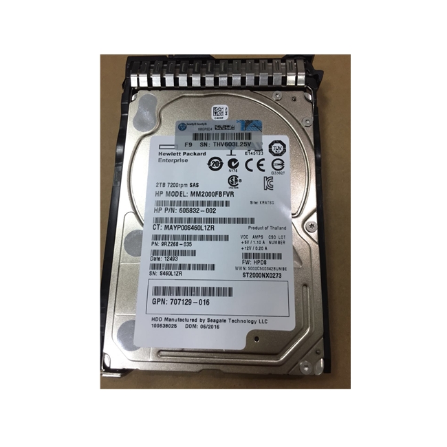 HPE 2 ТБ SAS 12G Enterprise 7,2 K SFF (2.5in) SC 3yr Wty DS с цифровой прошивкой HDD