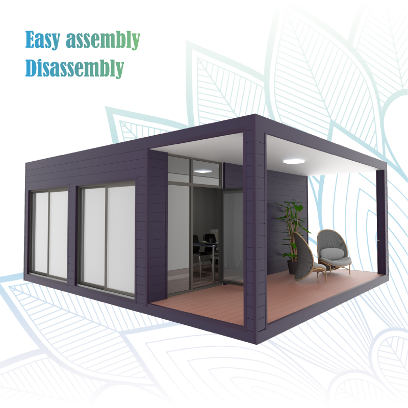 OEM Around Glass Shipping Container Tiny House Containers House Expanding Living Container House Prefab Home Villa Apartment