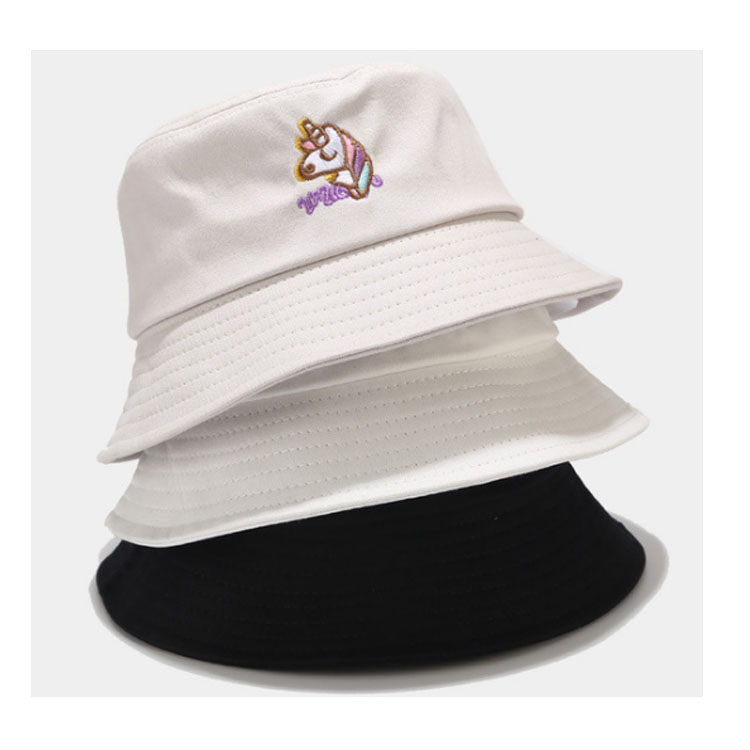 Hot Selling Custom Wholesale Fashion Pink Kids Adult Bucket Hats And Cap Cotton Embroidery