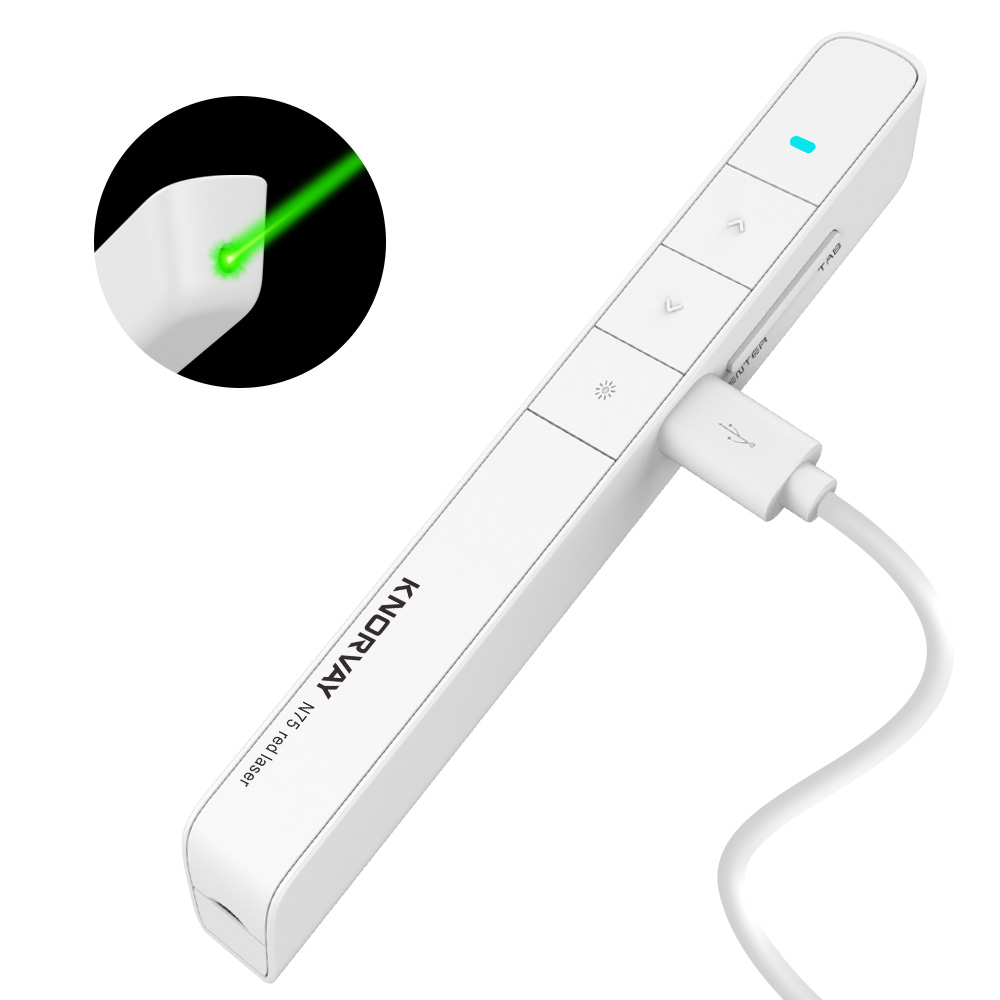 Интегрированный Презентер USB проектор ручка дистанционное управление перезаряжаемая лазерная указка с зеленым лазером