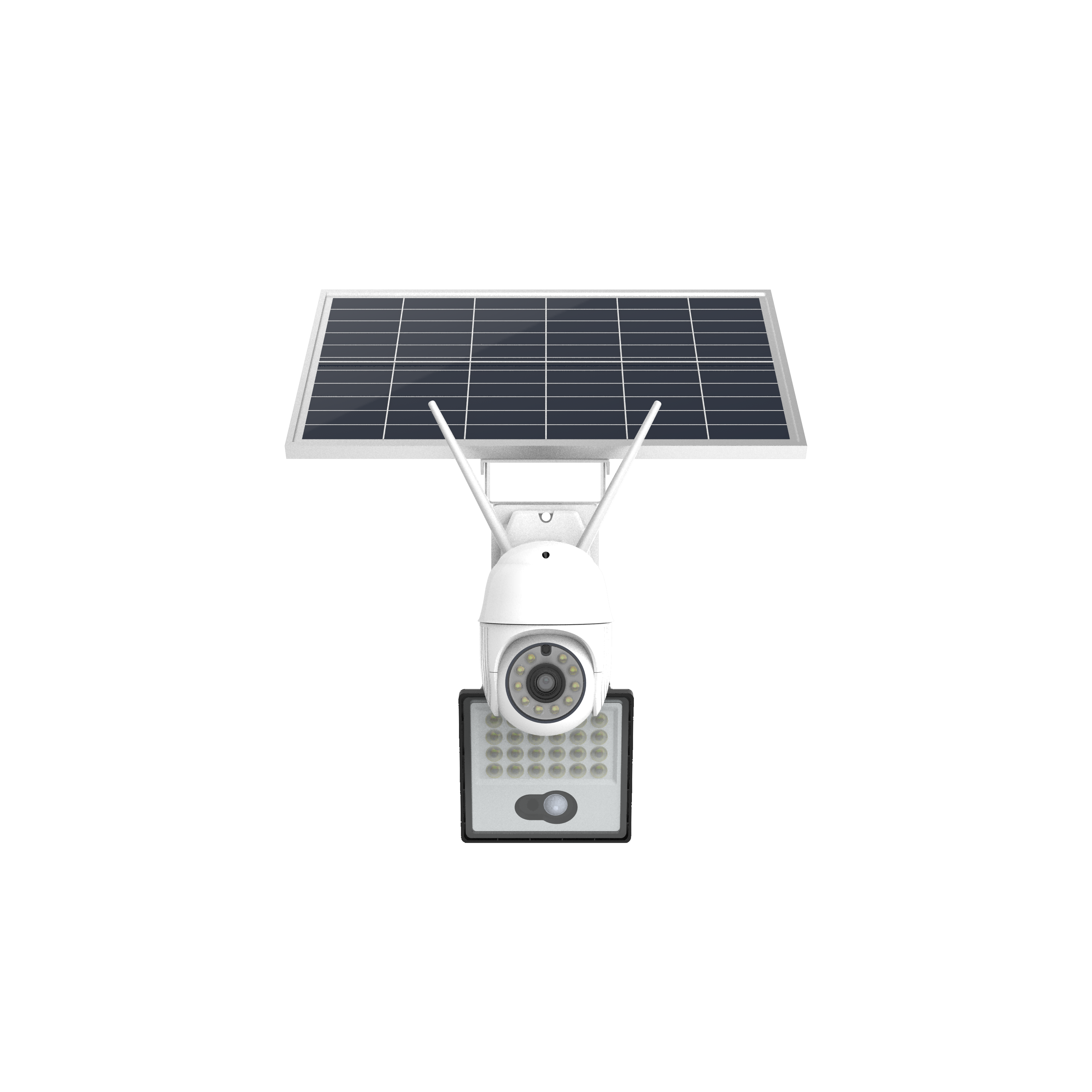 Dual Lens Network Wireless 360 Degree Solar Powered System Panel Cctv Outdoor Remote Security 8mp WIFI Solar Camera