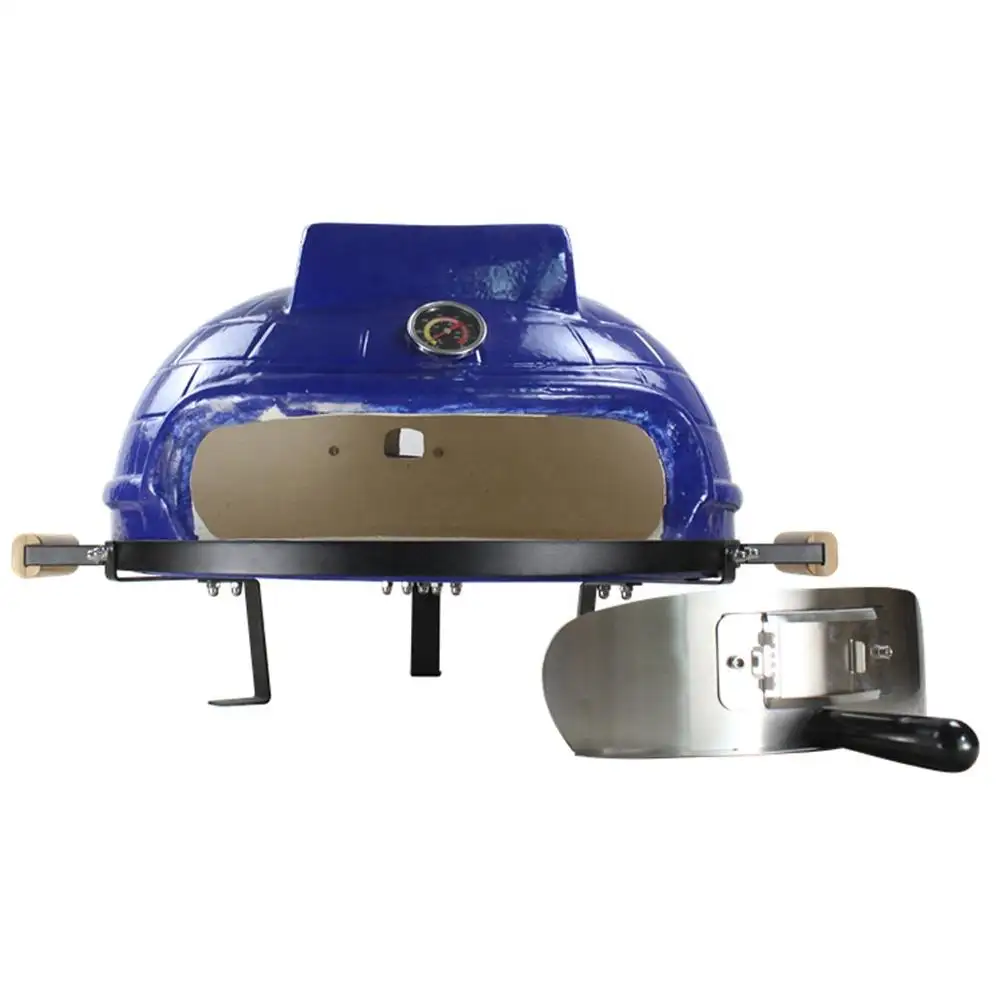 New Portable Charcoal Ceramic Smoker Stove Multifunction Pizza Oven Wood Fired Stainless Steel Pizza Oven