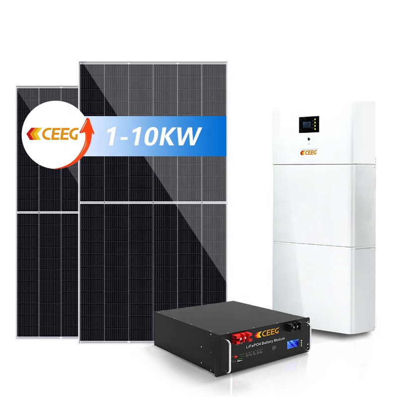 Пользовательские гибридная солнечная энергетическая система 5KW 8KW 10KW