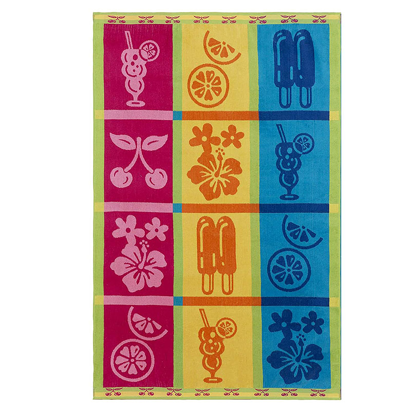 100% Cotton Jacquard Towel for Bath or Beach