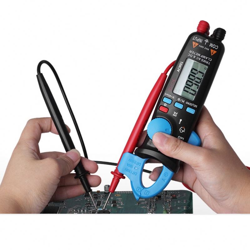 Lonten 2020 New ACM82 ACM91 Mini AC DC Digital Clamp Meter Insulation Ohm Tester Custom RMS Ammeter Amp Multimeter For Electrica