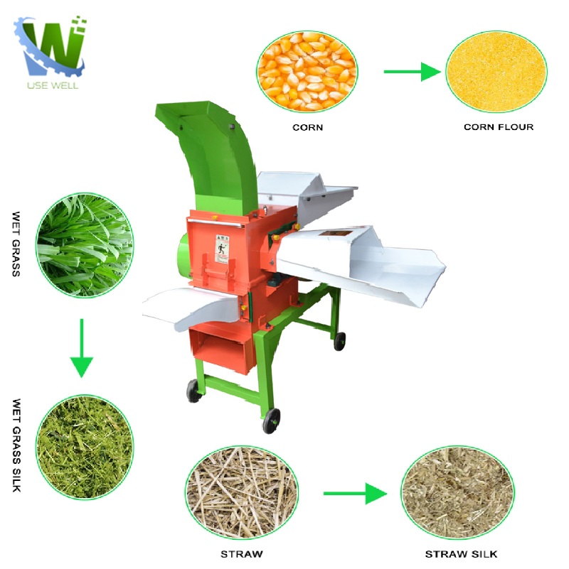 Mini Animal Feed Progress Farm Equipment Feed Making Hay Chaff Straw Shedder Machine Cutting Feeds Machinery Price