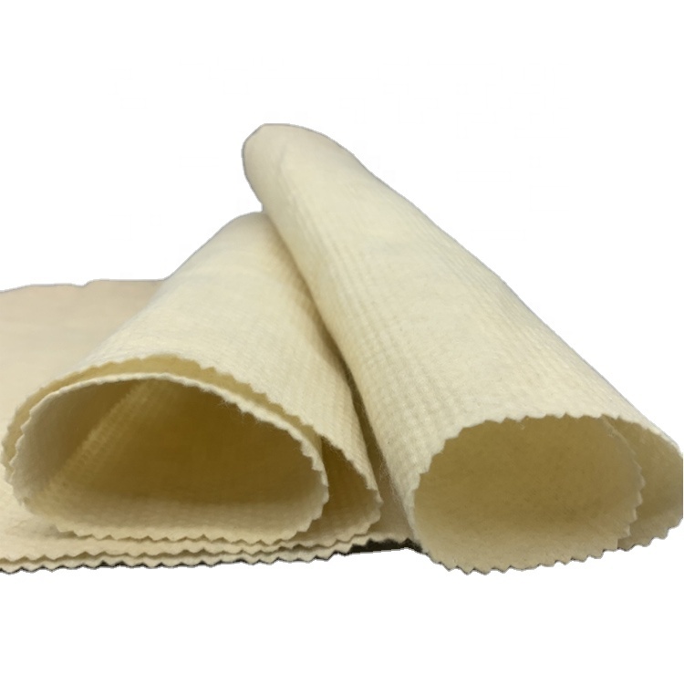 Manufacturer Customized High Tensile Strength Fireproof Fabric Flame Retardant 95g Meta Para Pearl Grain Spunlaced Aramid Cloth