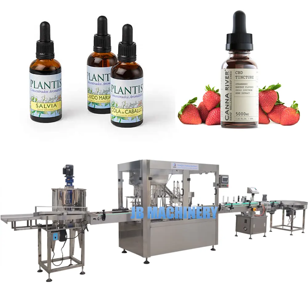 15ml 30ml 60ml Glass Dropper Bottle Filling Machine/ E Liquid Essential Oil Filling And Capping Line