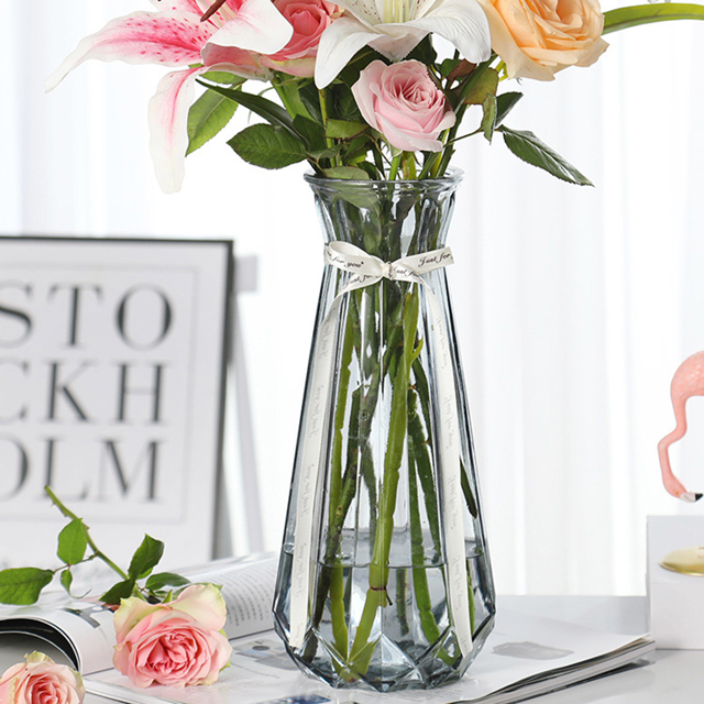 Glass Flower Vase для Home Decor, Creative Pigment, Color, Modern, European Style, Wholesale
