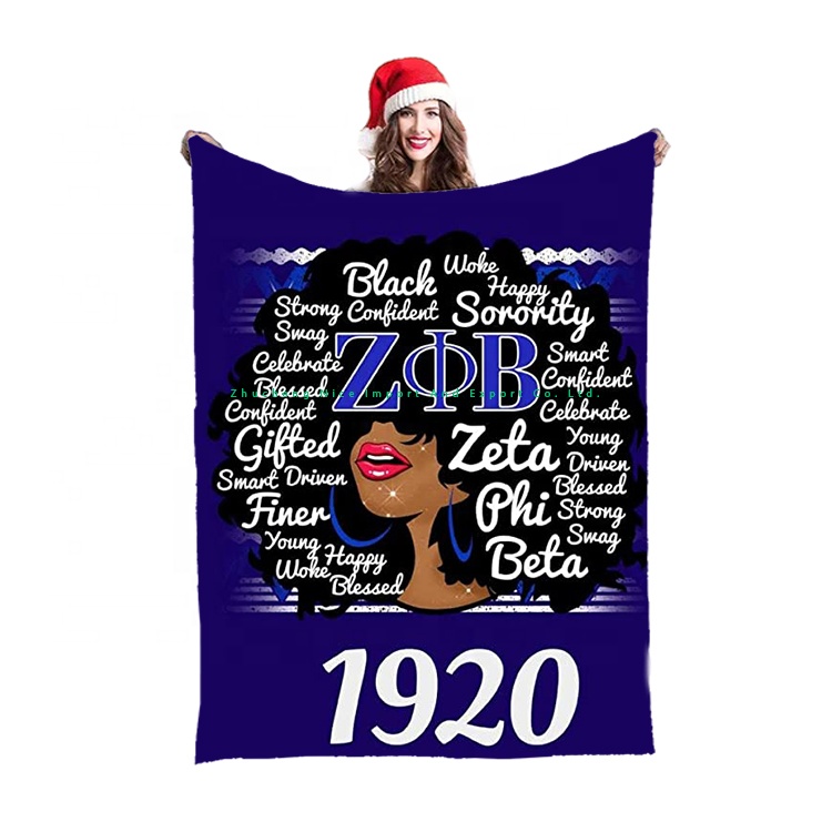 Домашний декор высокое качество Zeta Phi Beta 1920 sorority теплое покрывало 50x60 дюймов зимнее фланелевое одеяло