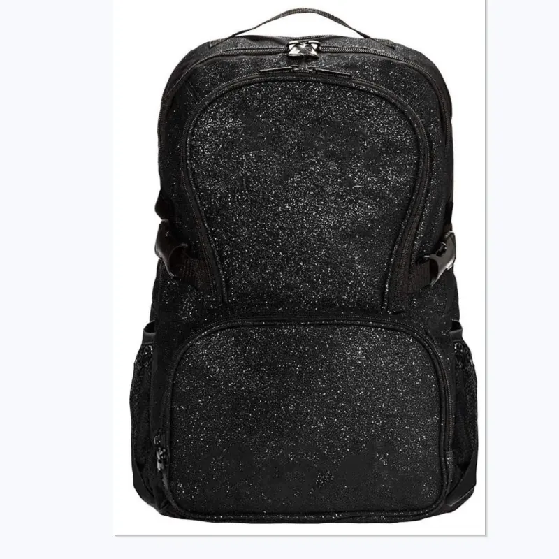 Черный блестящий рюкзак BSCI на заказ