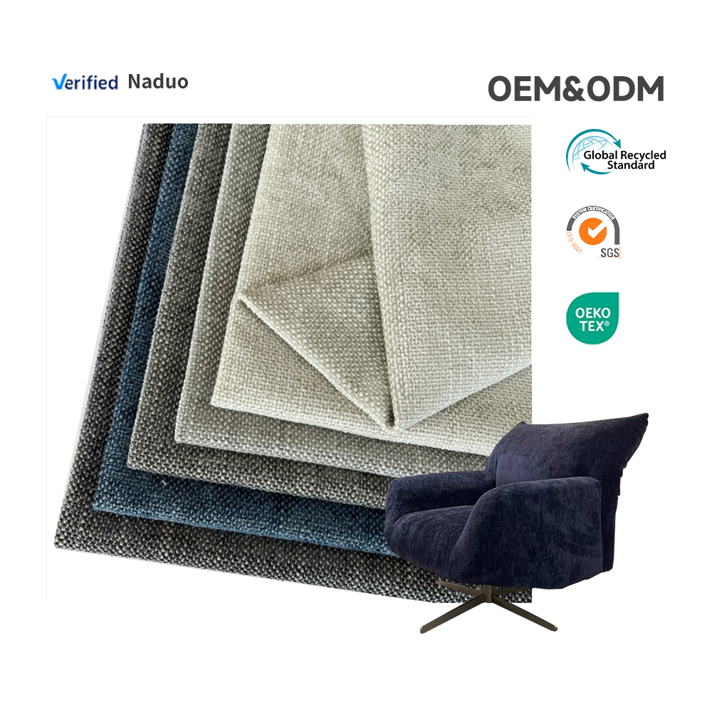 NADUO TEX 100% Polyester woven home deco sofa fabric waterproof chenile upholstery fabric for sofa