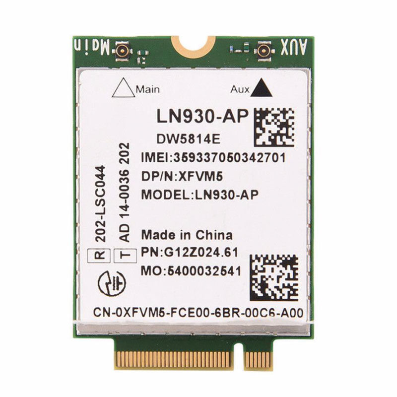 DW5814e Telit LN930-AP WWAN FDD-LTE NGFF 4G модуль для WWAN Беспроводной Wi-Fi 4G сим-карту для ноутбуков Dell Latitude 14 "7480 5480