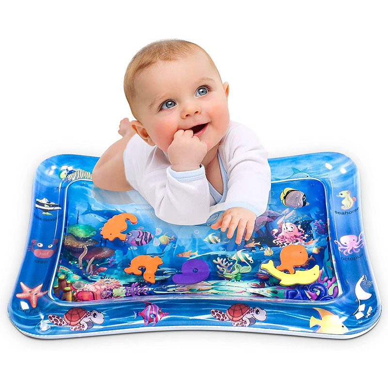 Amazon горячие продажи на животике бутылка с водой младенца коврик Детские игрушки надувной игровой коврик для детей на возраст 3, 6, 9 месяцев для младенцев