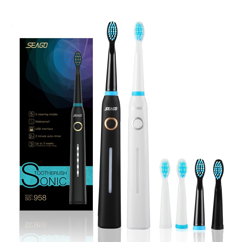 Seago SG958 USB перезаряжаемая электрическая зубная щетка от производителя