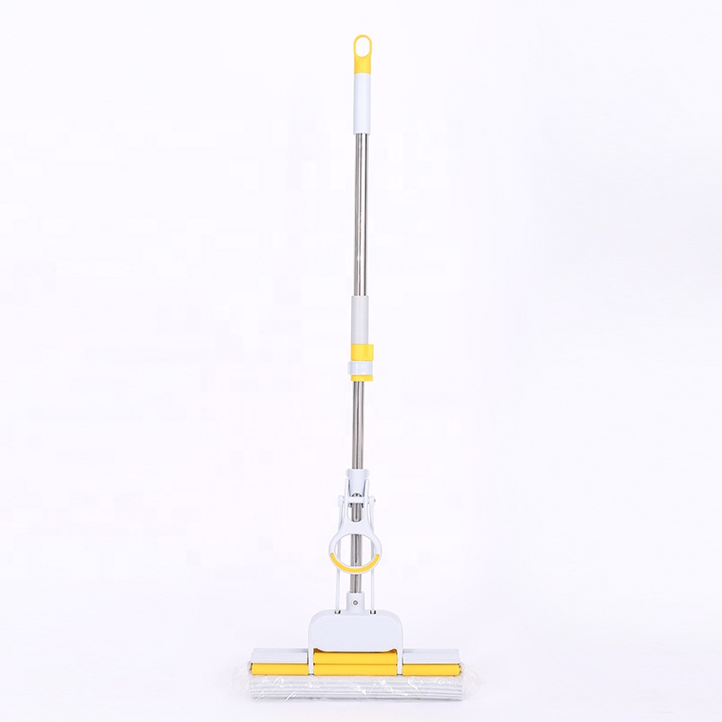 360 easy foldable telescopic pole sponge self cleaning hand free floor squeeze magic floor cleaning PVA mop