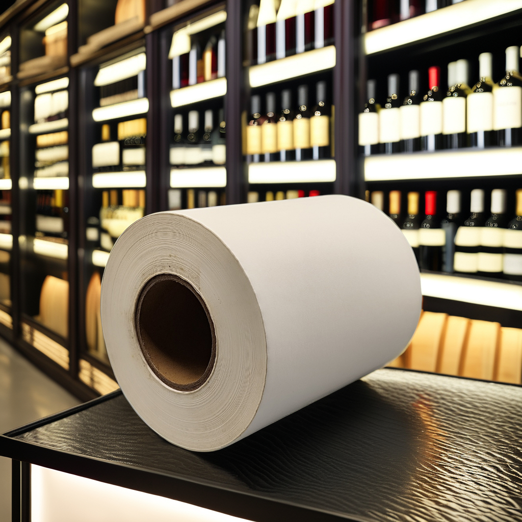 Jumbo Roll Fasson 100g Linen Yellow Paper for Wine Spirits and Craft Beer Label Flexography for Masking