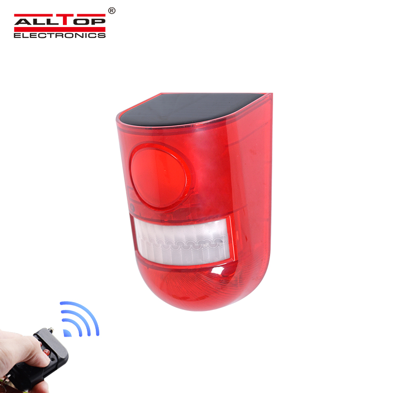 ALLTOP на открытом воздухе ip65 водонепроницаемый датчик все в одном светодиодный светофор на солнечной батарее предупреждающий световой сигнал на солнечной батарее