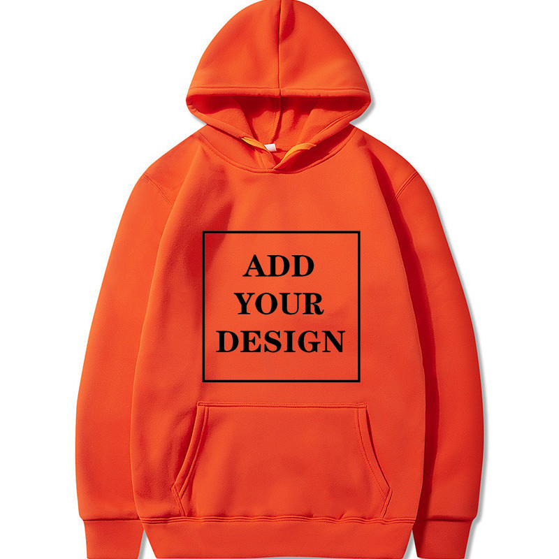 Custom Your OWN Design Logo/Picture Custom Unisex DIY Hoodies Sweatshirt Casual 106 Colors Hoodie