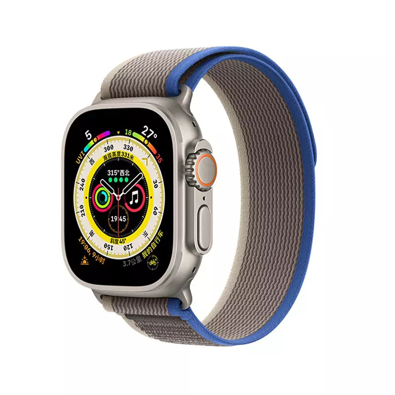 Ремешок для смарт-часов Leyi, нейлоновый спортивный браслет для apple iwatch 38 40 41 42 44 45 мм, аксессуары для часов