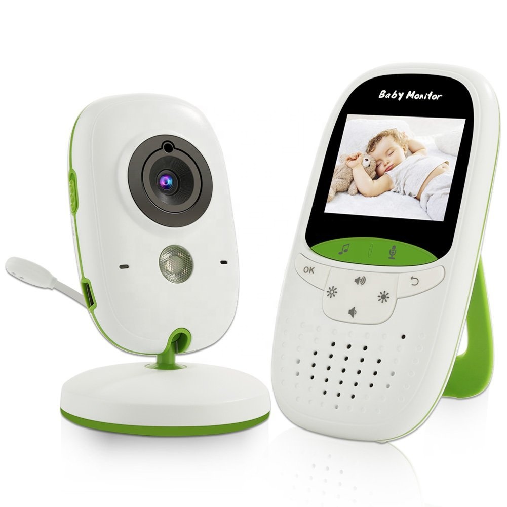 Vb 602 радионяня babymonitor иди и болтай walkie talkie для детей 2,0 дюймов ЖК дисплей ИК ночного видения 2 way talk 8 колыбельные датчик температуры