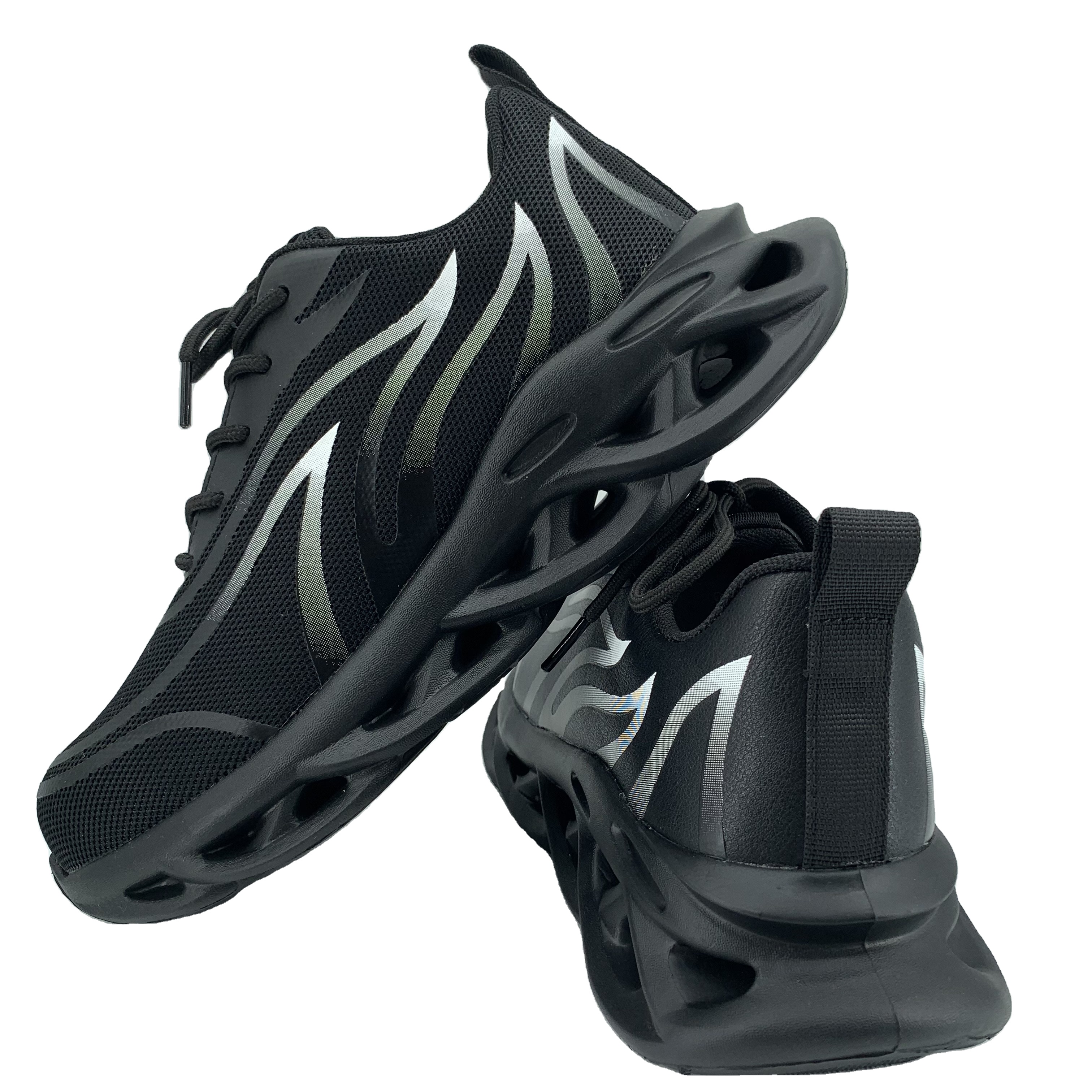 Portable Air Cushion Sneaker High Quality Stylish Safety Shoes Men Black Steel toe Rubber Color Lining Feature Type