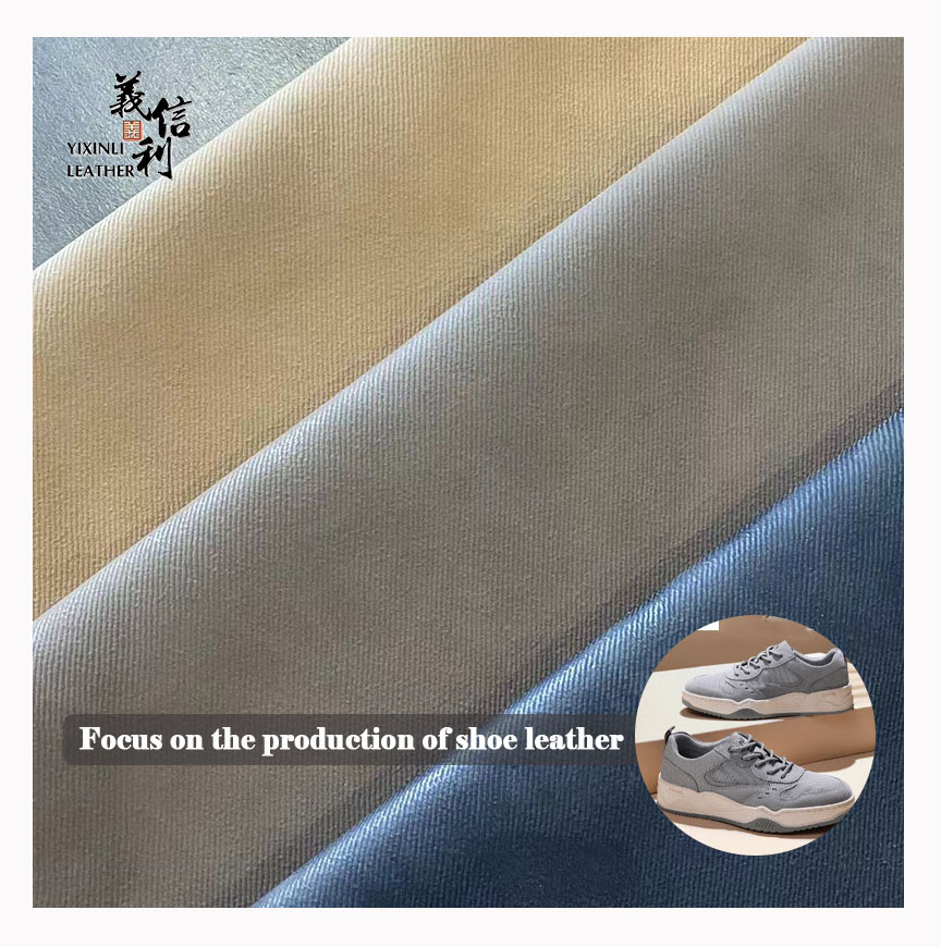 YXL 1.4mm Texture Of Cloth Microfiber Leather For Trainers High-Peeling Strength Synthetic Leather Microfiber Leather For Shoes