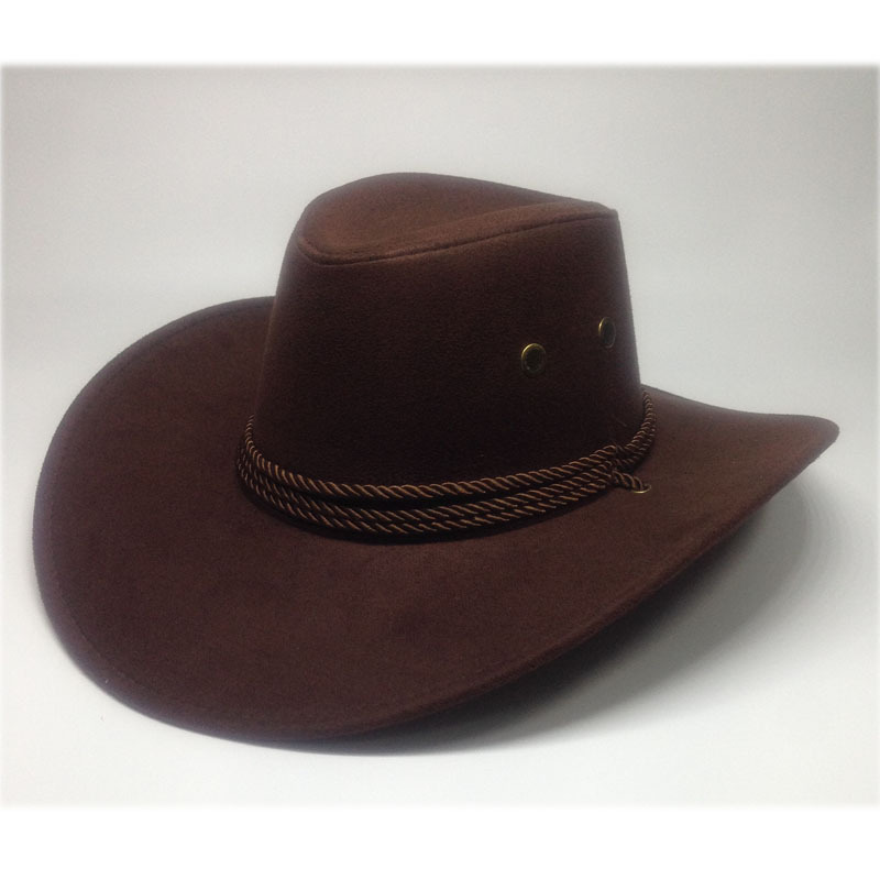 High Quality Hot Sale American Western Cowboy Hat Outdoor Men Riding Big Brim Sun Hat