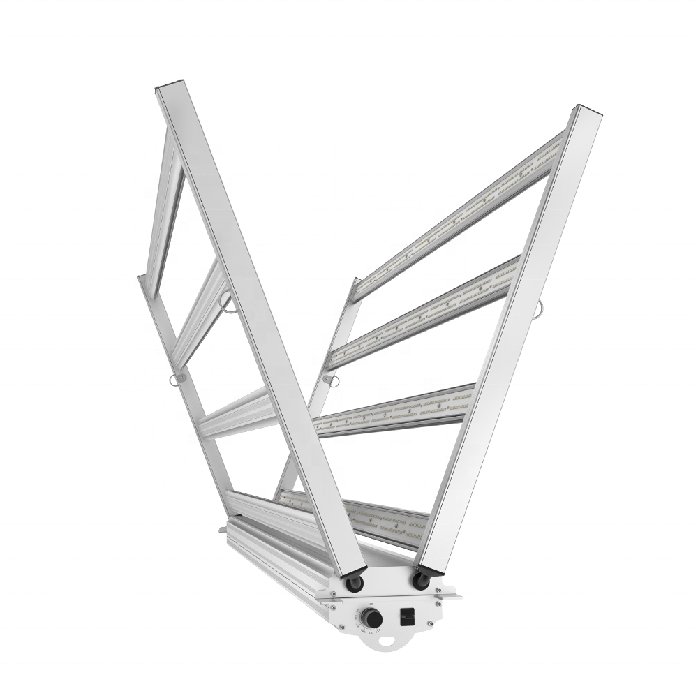 Foldable Dimming Led Grow Light Bar, CE RoHS SAA ETL IP65 600W Samsung 0-10v full Spectrum Vertical Farm Rack