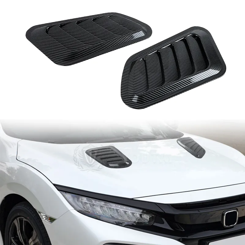 Universal Air Flow Intake Hood Scoop Bonnet Fender Vents covers Car Decoration Accessories Car Air Vent