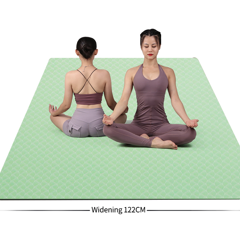 SANFAN New Wholesale Extra Large Big Yoga Mat Eco-friendly Non-slip Gym 122cm Wide Thick Yoga Mat Big Size