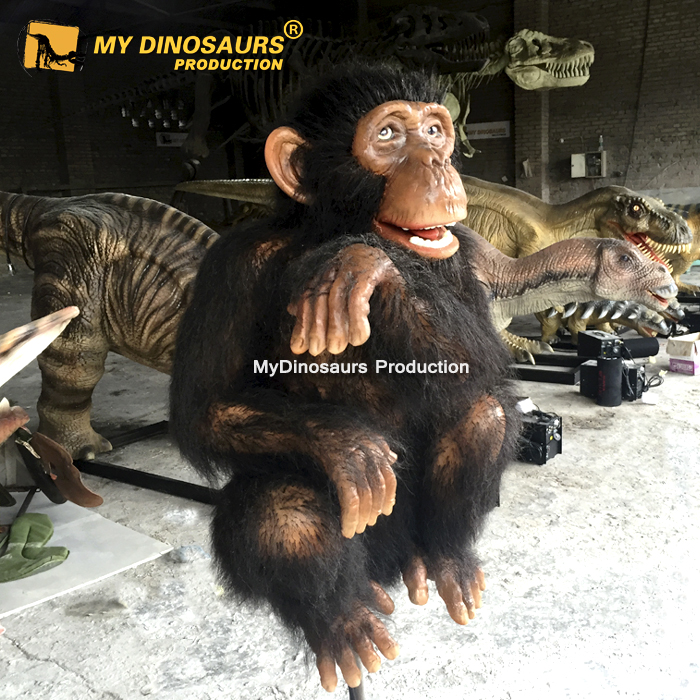 Оборудование для парка My Luna Dino, аниматронная животная обезьяна