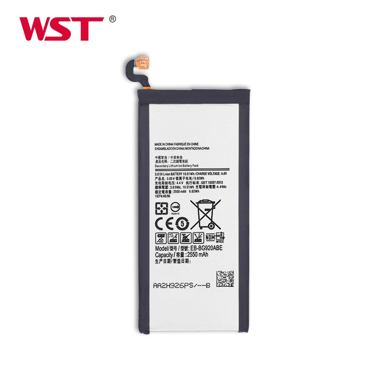 Оригинальный аккумулятор для мобильного телефона samsung galaxy s6 MSDS UN38.3 с индивидуальным логотипом 2550 мАч