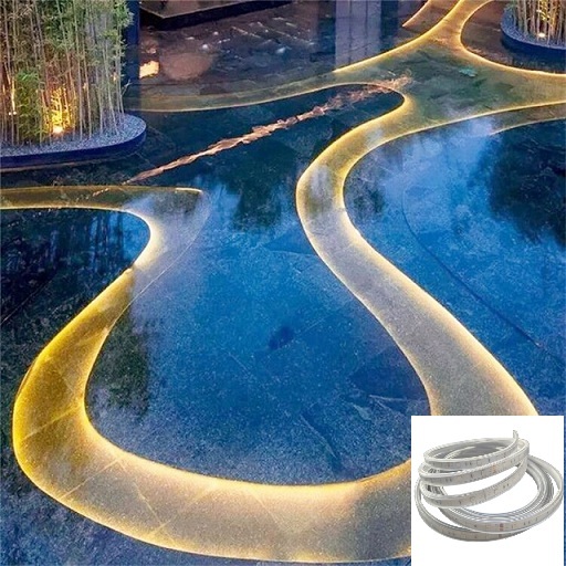 12V Smd2835 Waterproof IP68 Pool Lights Single Colors Swimming Pool Led Strip