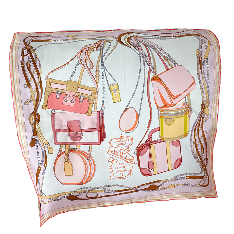 Double sided printing Real Pure Silk Scarf for Women 70cm Square Head Hair Wrapping Twill silk Scarves Chic Style