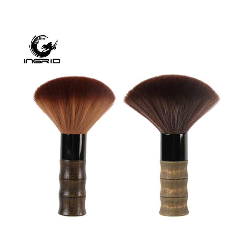 Wholesale Hairdresser Shaving Brush Synthetic Soft Neck Duster Wood Beard Brush