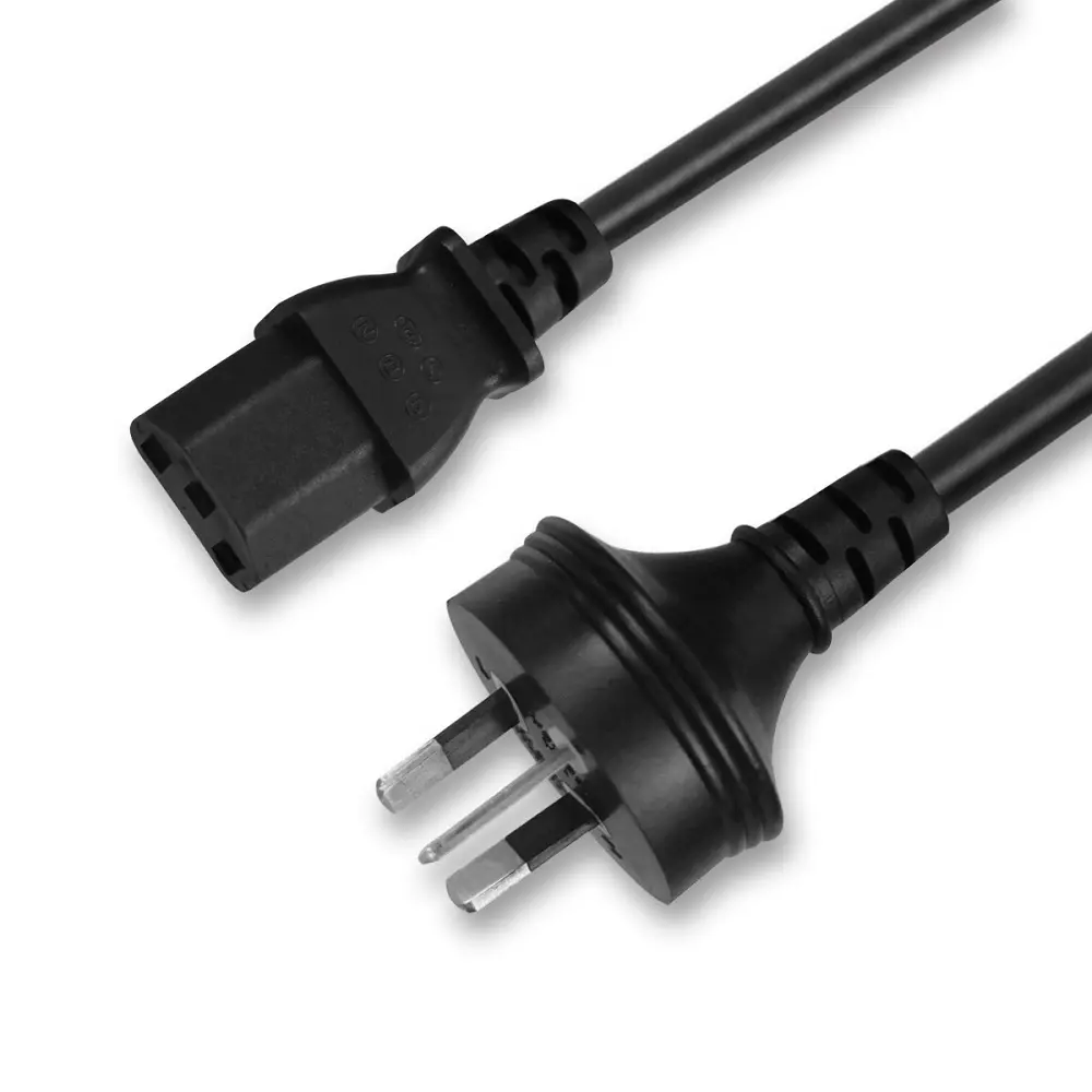 Newest AS / NZS 3112 3 Pin Plug to IEC 60320 C13 Cable AC Power Cord for laptop computer PC